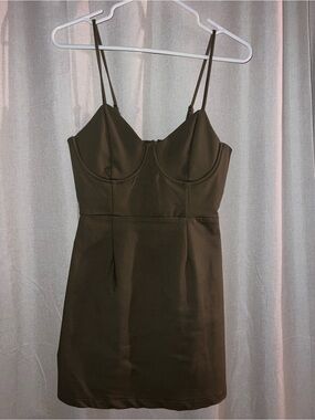 charlotte russe olive green dress | Dresses | Medium Charlotte Russe Army Cocktail dress